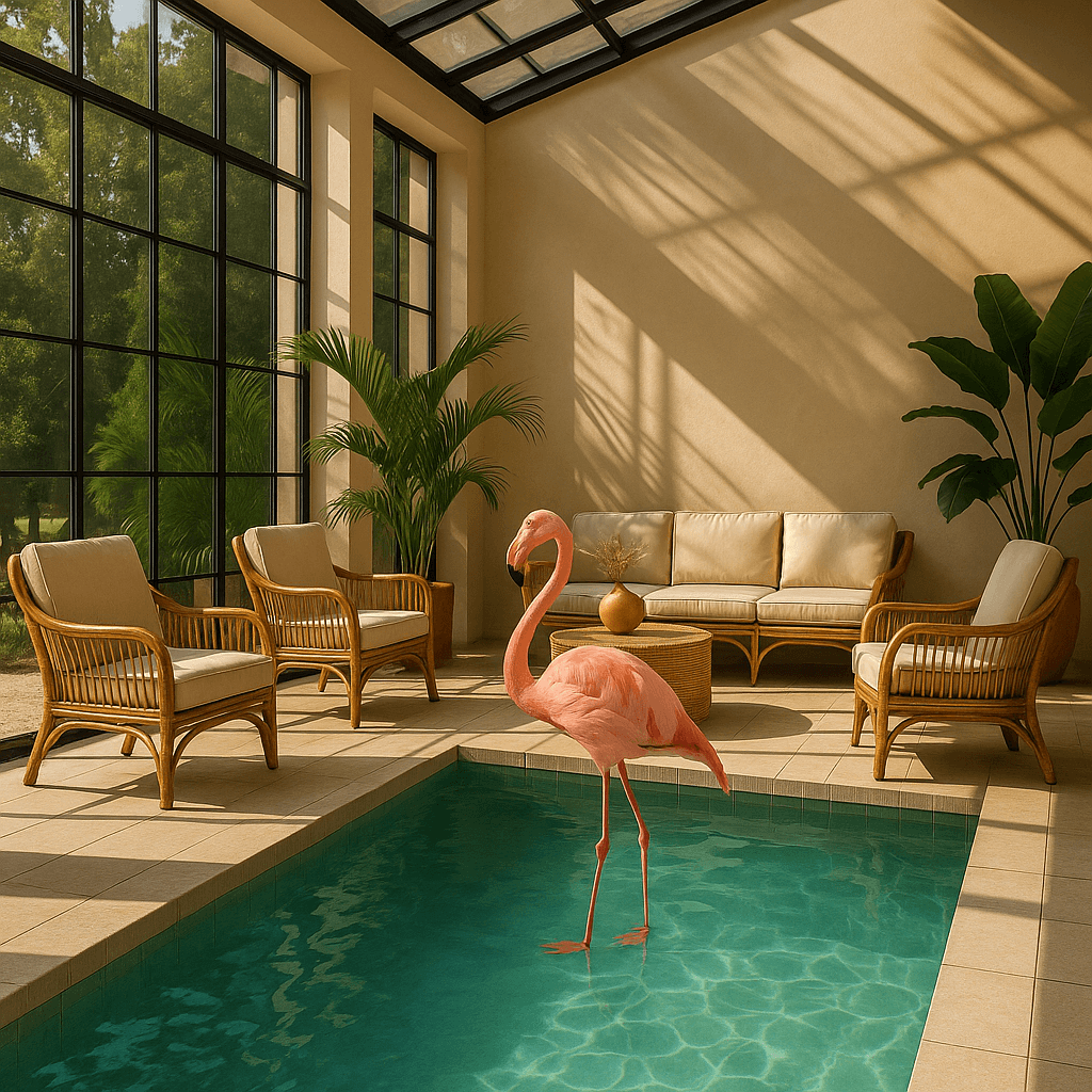 Official OpenAI example of an edited lounge image