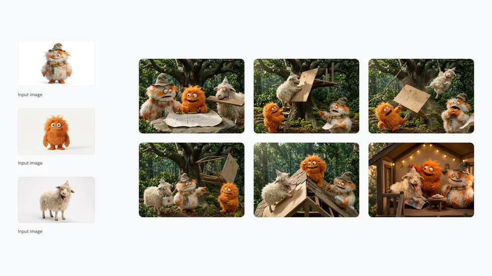 Official Google Nano Banana 2 example showing multiple visual possibilities